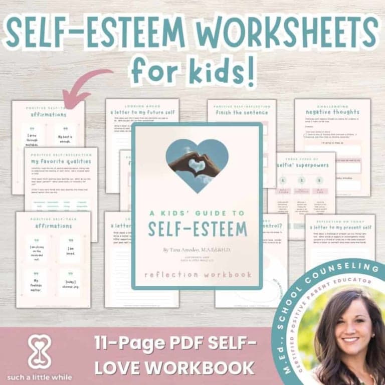Basisonderwijs Werkblad | Werkbladen Eigenwaarde voor Kinderen, Afdrukbaar PDF-Werkboek Activiteiten voor de Jeugd (Engelstalig)