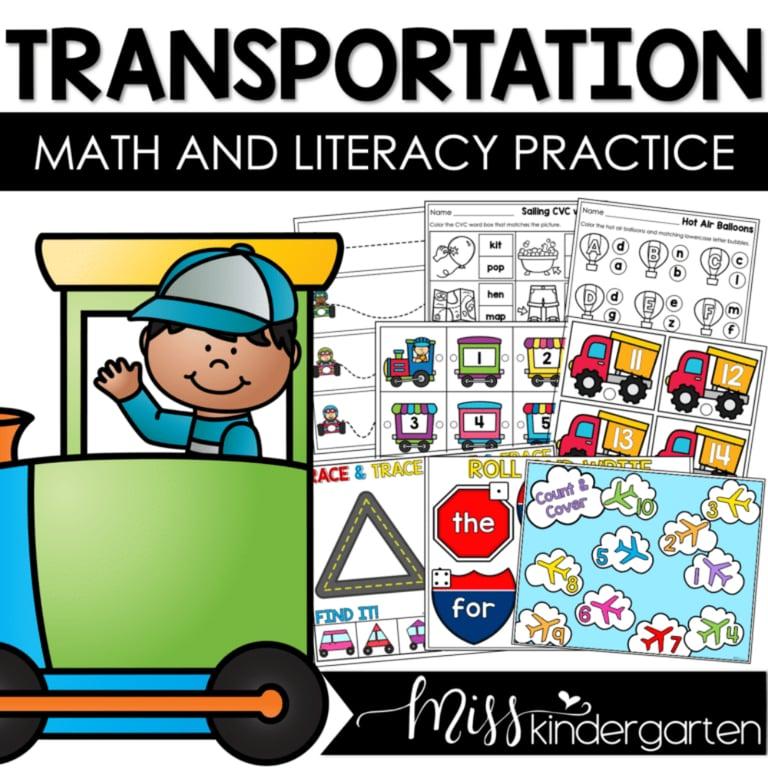 Basisonderwijs Werkblad | Reken en Leescentra met een Transportthema