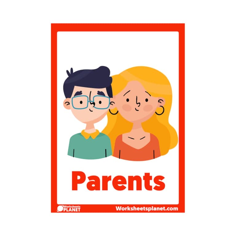 Basisonderwijs Flashcard | Familieleden Flashcards - Engels Onderwijzen (Engelstalig)