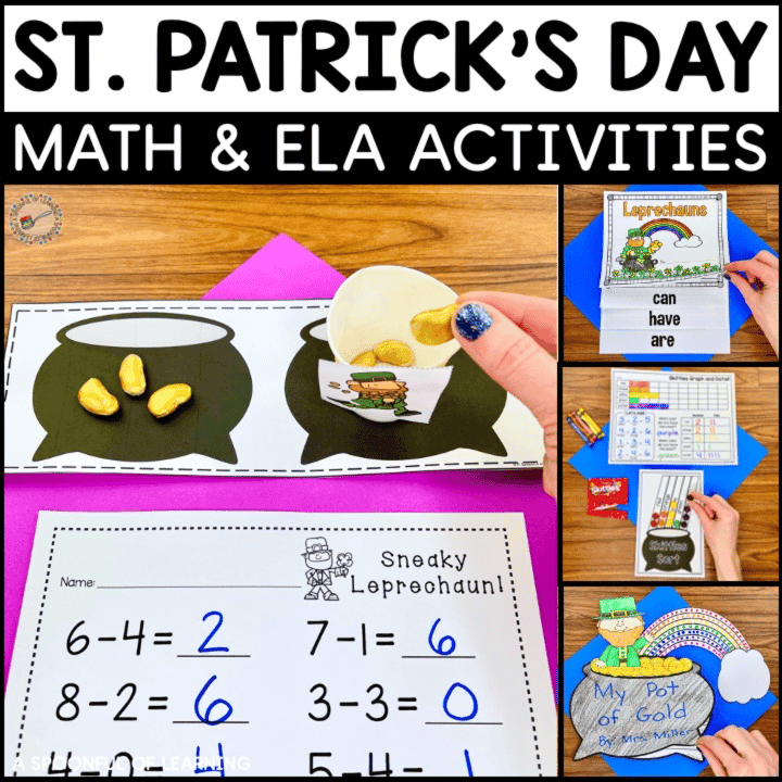 Basisonderwijs Lespakket | St. Patrick's Day Wiskunde-, Geletterdheids- en Schrijfactiviteiten (Engelstalig)