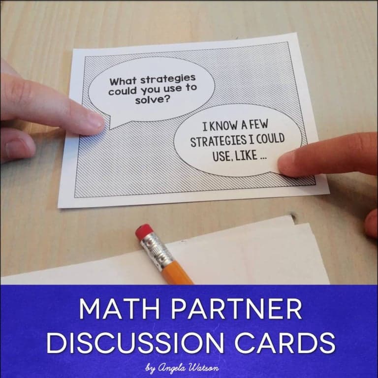 Basisonderwijs Materiaal | Partner-Discussiekaarten/Gespreksstarters Voor Wiskundepractica