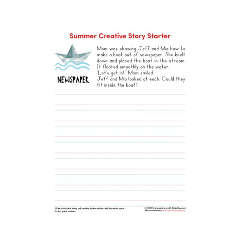 Basisonderwijs Werkblad | Creatieve Zomerstarter #14
