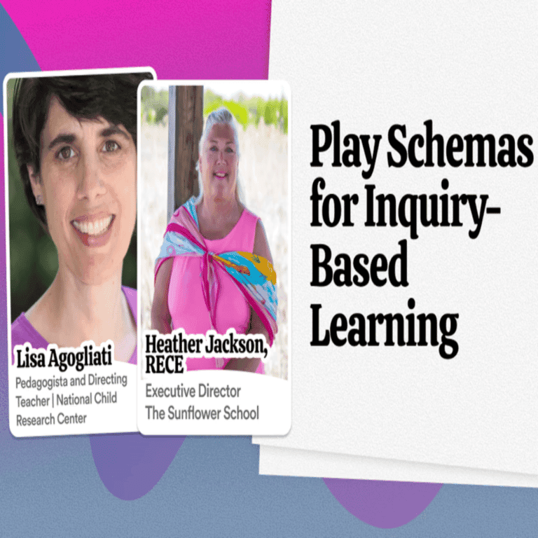Basisonderwijs Webinar | Speelschema's voor Onderzoekend Leren door Heather Jackson en Lisa Agogliati (Engelstalig)