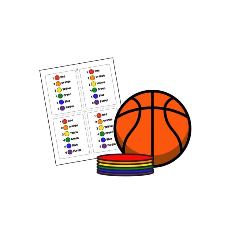 Basisonderwijs Lesidee | Dribble-Kleurkaarten (Engelstalig)