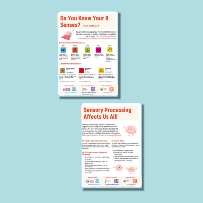 Basisonderwijs Poster | Gemakkelijk Kennismaken met de 8 Zintuigen en Sensorische Verwerking