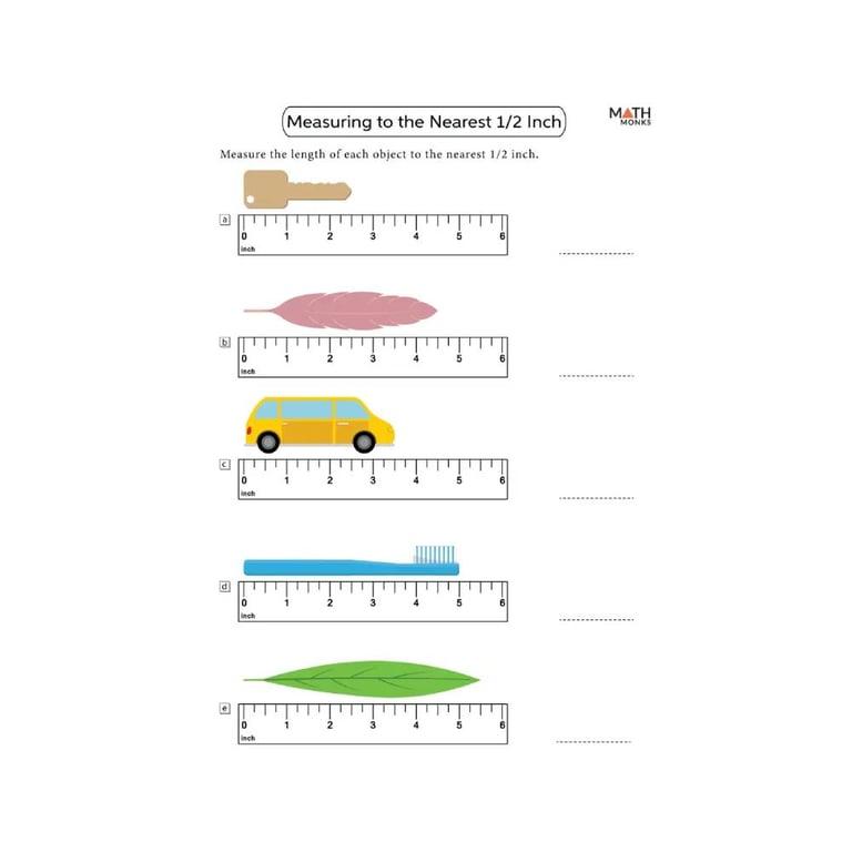 Basisonderwijs Werkblad | Meten in Inches