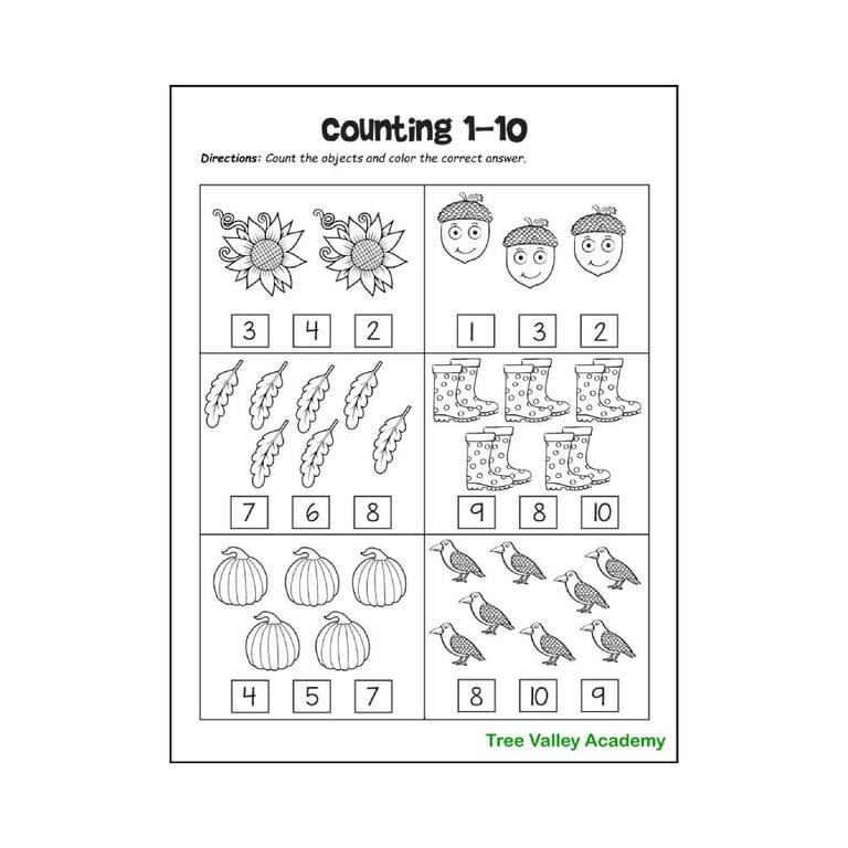 Basisonderwijs Werkblad | Fall Math Printable