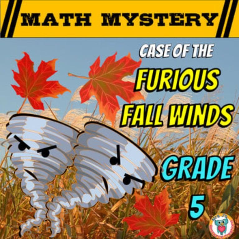 Basisonderwijs Spel | Fall Math Mystery: Geval van de Woedende Herfstwind - 5e Editie