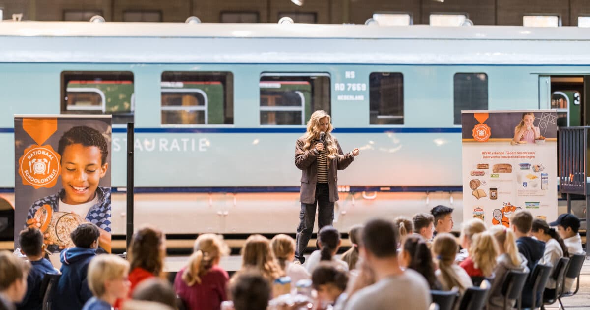 Landelijke aftrap Nationaal Schoolontbijt in Spoorwegmuseum