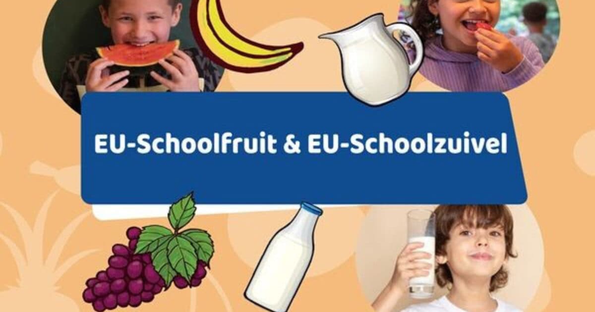 Inschrijfperiode EU-Schoolfruit & EU-Schoolzuivel 2025-2026 bekend