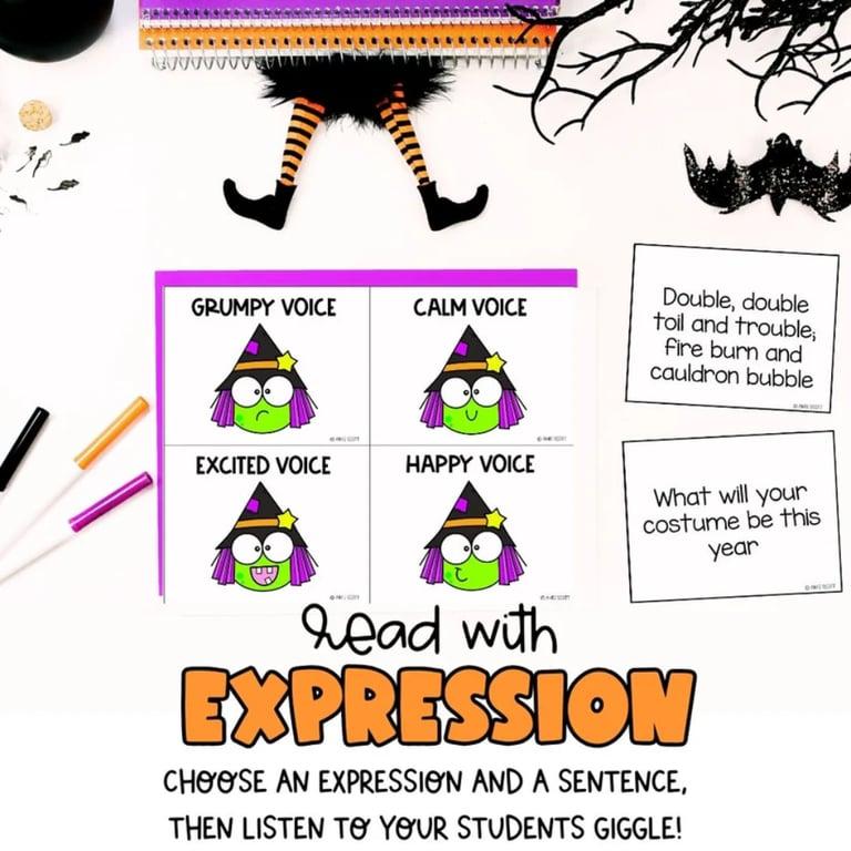 Basisonderwijs Spel | Halloween Thema Lezen met Uitdrukking - Begrijpend Lezen