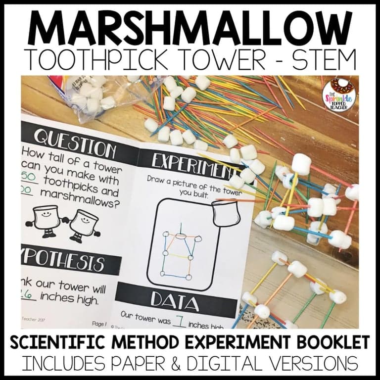 Basisonderwijs Lesson Package | Marshmallow Toothpick Tower Science Experiment