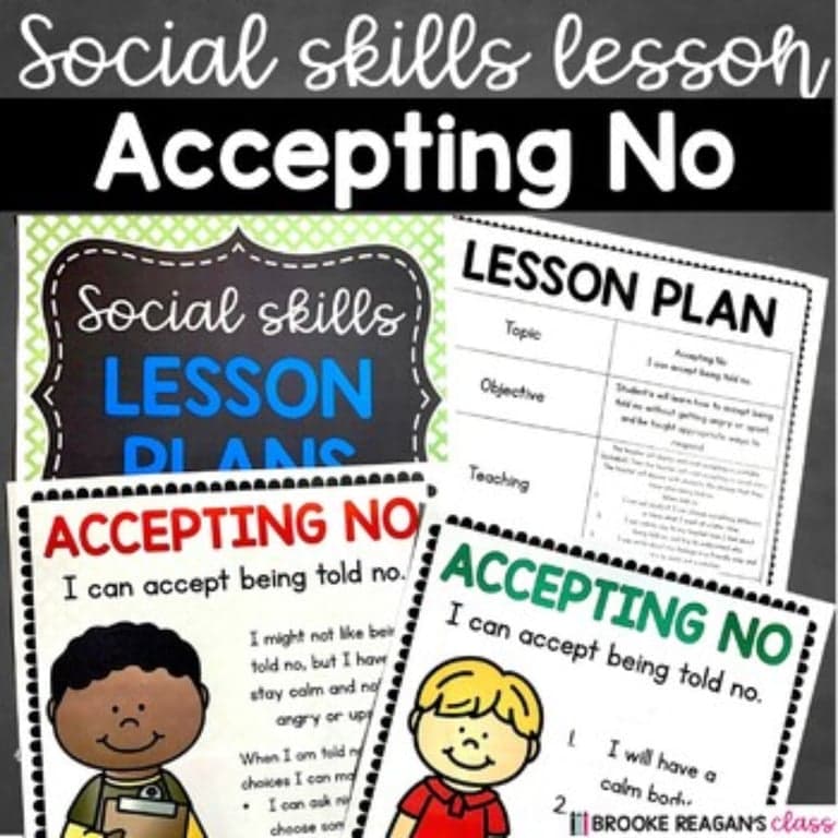 Basisonderwijs Lespakket | Les Sociale Vaardigheden: Nee Accepteren