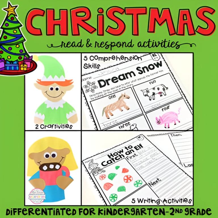 Basisonderwijs Lespakket | Kerstmis: Begrijpend Lezen, Schrijven en Knutselen