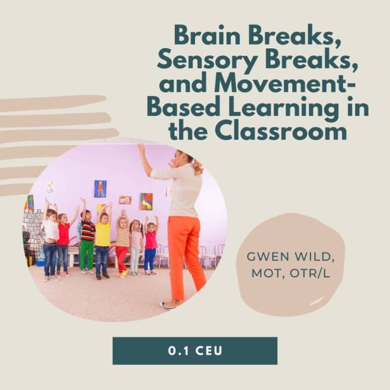 Basisonderwijs Webinar | Breinpauzes, Sensorische Pauzes en Bewegingsonderwijs in De klas