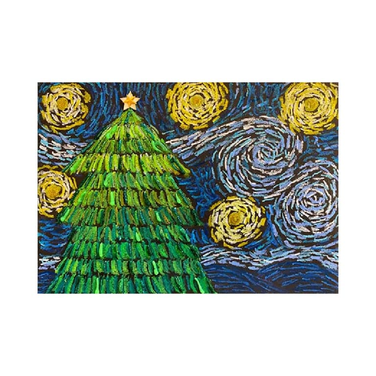 Basisonderwijs Lesidee | Van Gogh – Sterrennacht Kerstmis (Engelstalig)