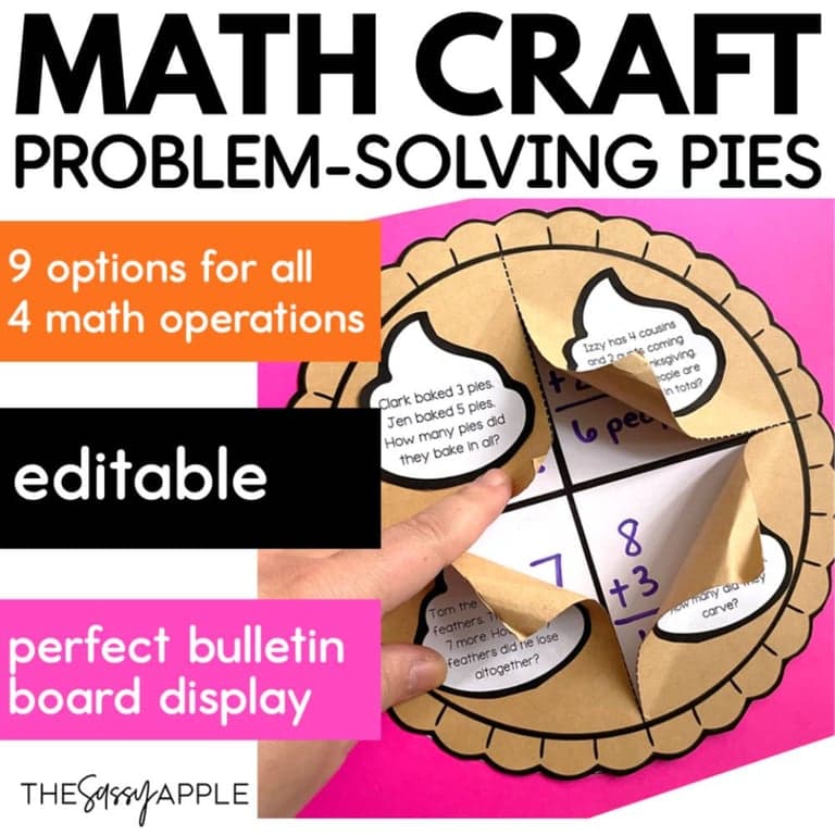 Basisonderwijs Materiaal | Thanksgiving Wiskunde Knutselactiviteiten (Engelstalig)