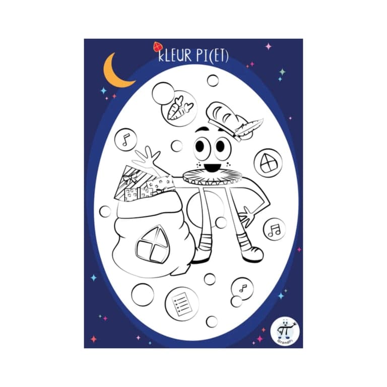 Basisonderwijs Werkblad | 25 November - Kleur Pi(et)