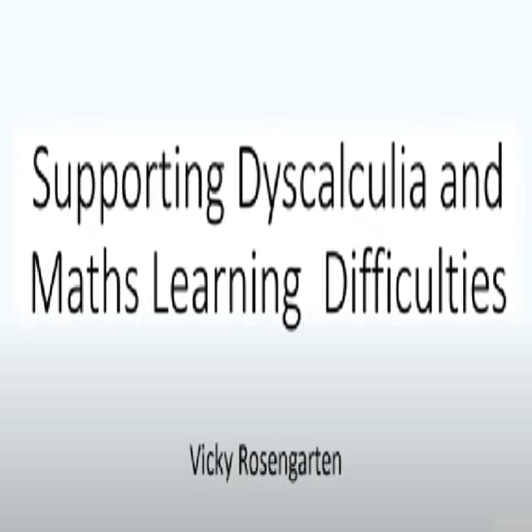 Basisonderwijs Webinar | Webinar: Dyscalculie en Wiskunde Leerproblemen