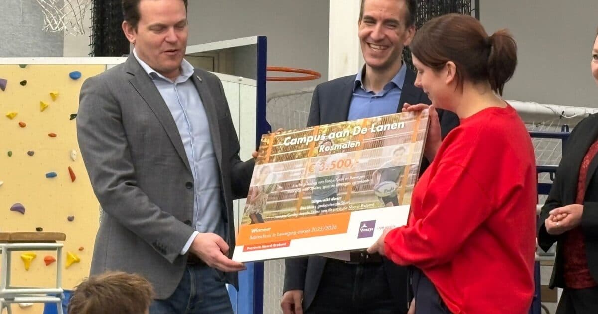 Drie Brabantse basisscholen verrast met Basisschool in Beweging Award
