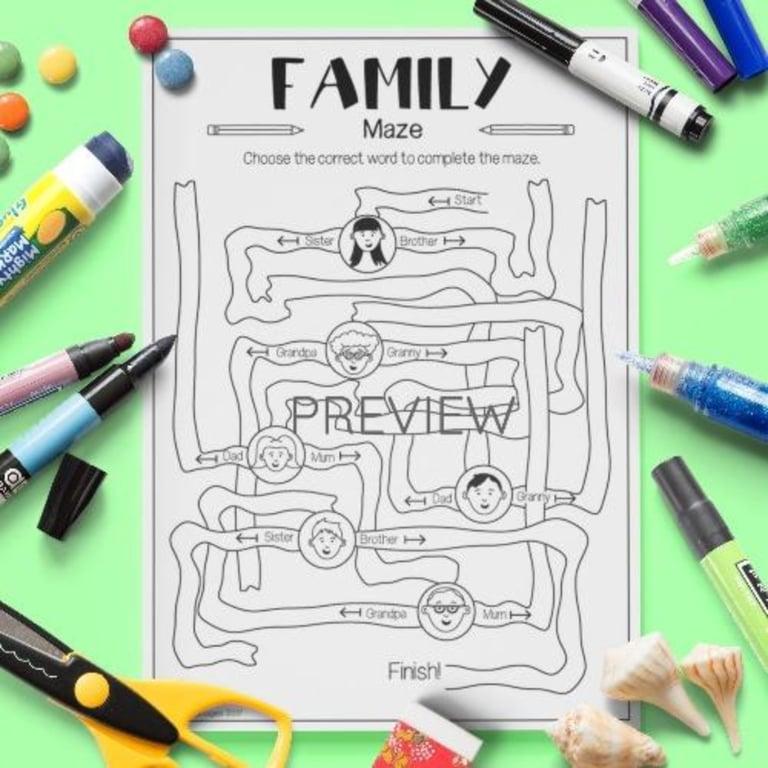 Basisonderwijs Werkblad | Familiedoolhof