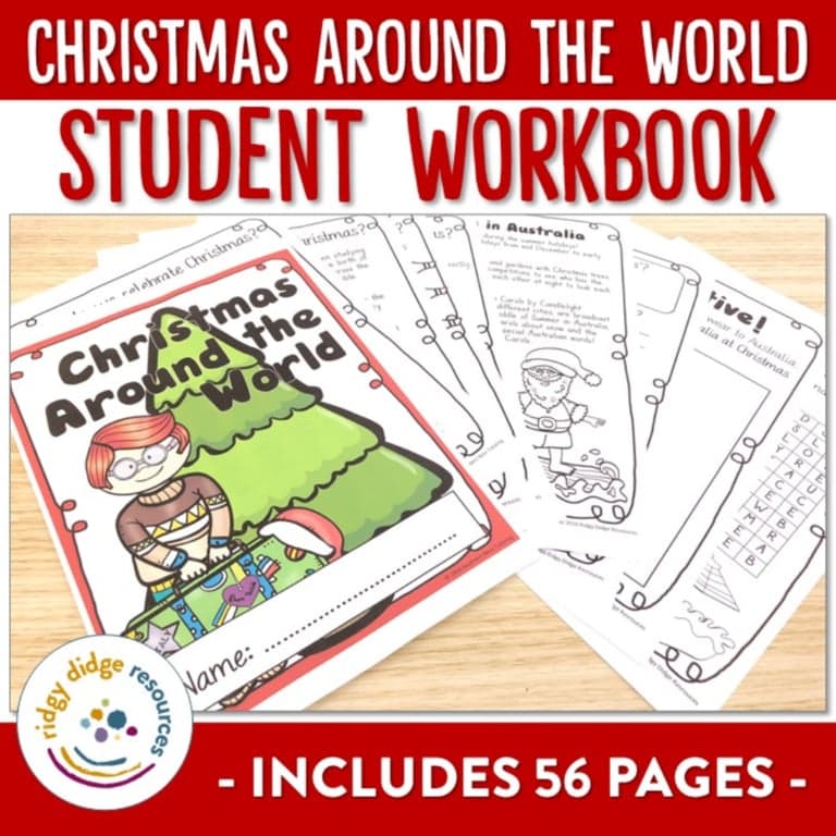 Basisonderwijs Werkboek | Kerstmis Rond de Wereld Leerling-Werkboek (Engelstalig)