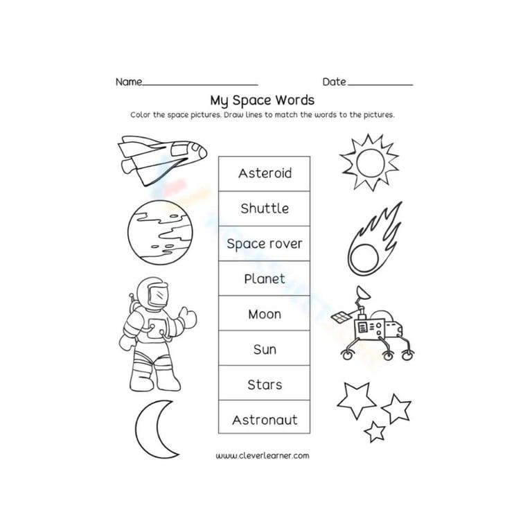 Basisonderwijs Werkblad | Ruimtewoordenschat Leren