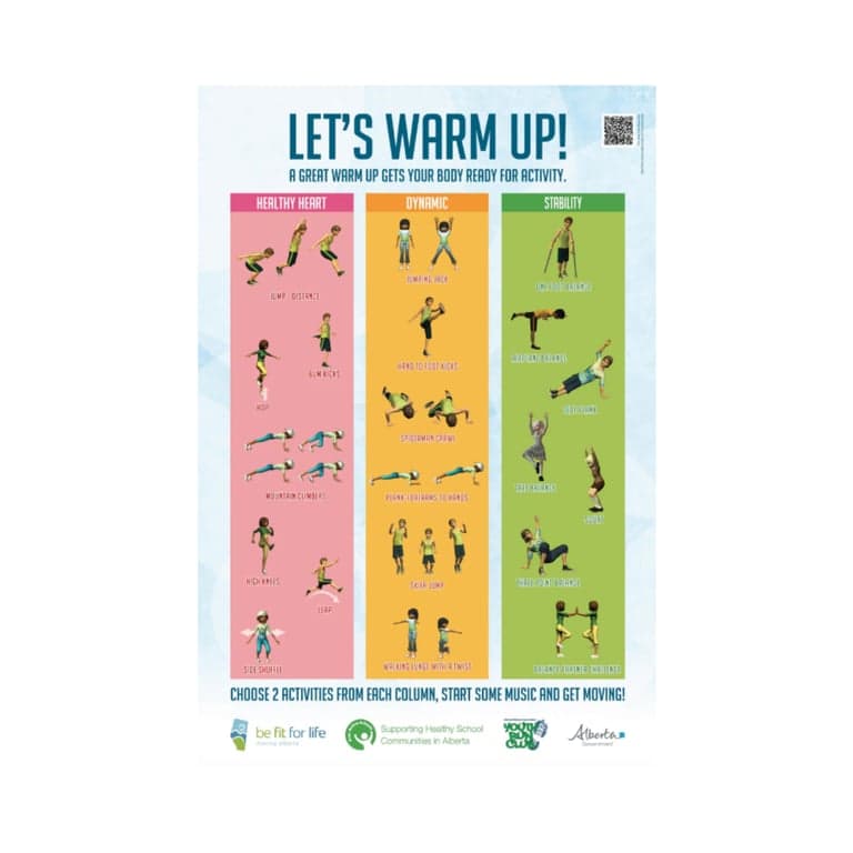 Basisonderwijs Poster | Opwarmen Poster Klas K-6 Engels