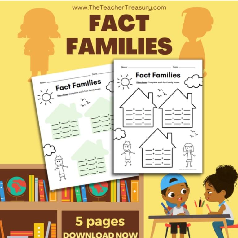 Basisonderwijs Werkblad | Feitenfamilies - Blanco/Lege Feitenfamilie Huizen (Kinderthema)