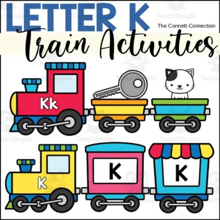 Basisonderwijs Werkblad | Letter K Treinen