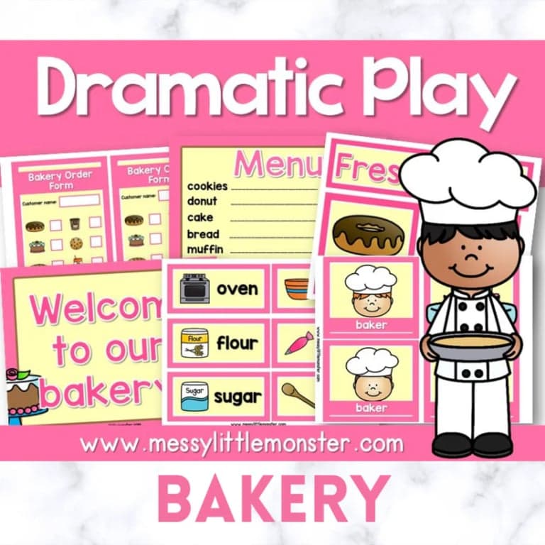 Basisonderwijs Materiaal | Bakkerij Dramatisch Spel Printables (Engelstalig)