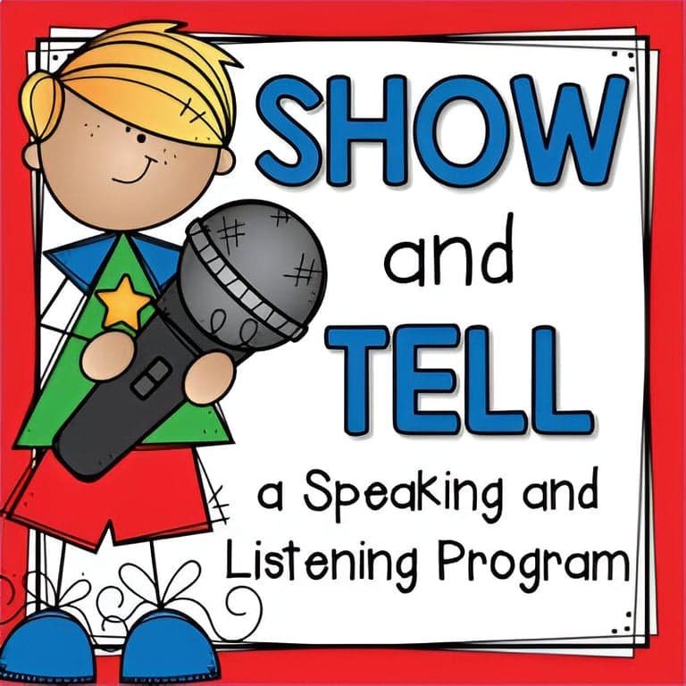 Basisonderwijs Lespakket | Show and Tell - Een Spreek- en Luisterprogramma