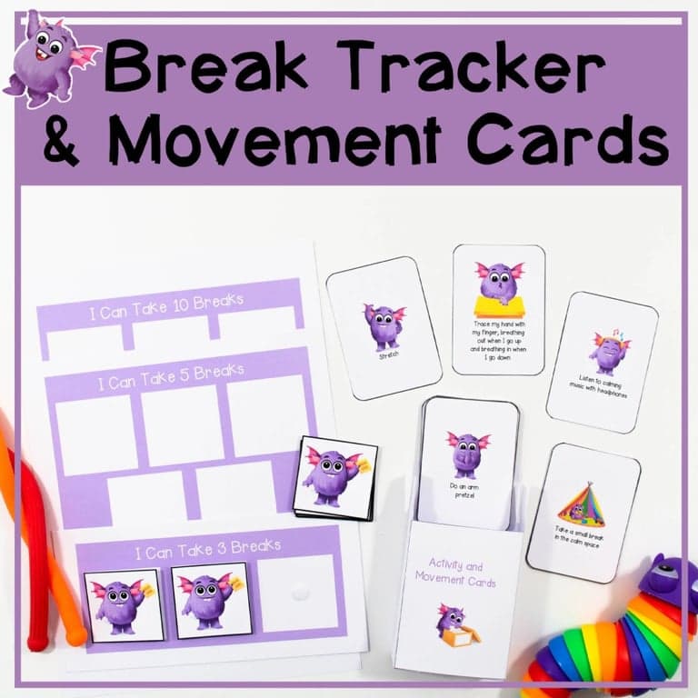 Basisonderwijs Energizer | Pauzekaarten & Pauzetracker - Printbare Activiteiten- en Bewegingskaarten