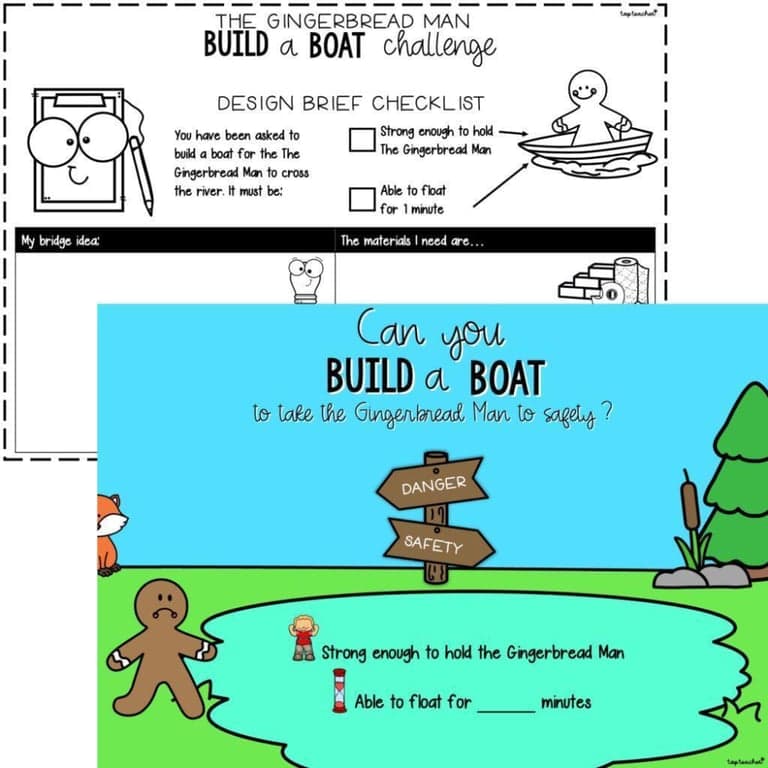 Basisonderwijs Lespakket | De Peperkoekman: Bouw een Boot STEM Activiteit