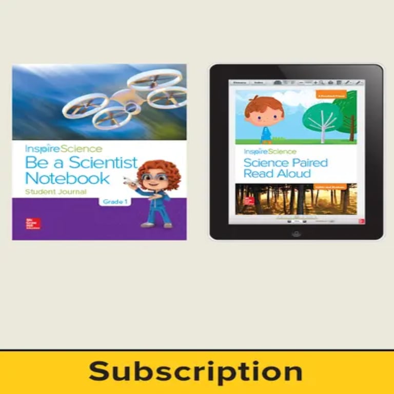 Basisonderwijs Abonnement | Inspire Science Grade 1, Online Student Center, 3-Jarig Abonnement