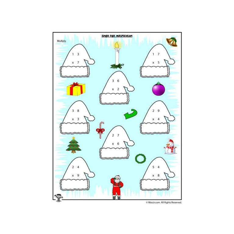 Basisonderwijs Werkblad | Kerstmis en Winter Wiskunde Voor 2e, 3e en 4e Klassers